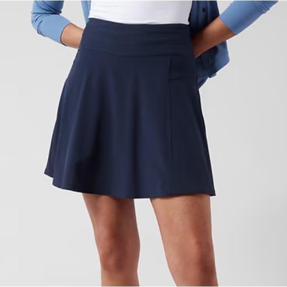 Athleta All Day Skort Navy Blue with Pockets Athleisure